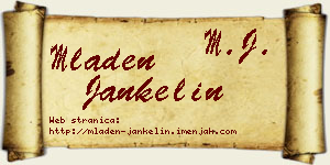 Mladen Jankelin vizit kartica
